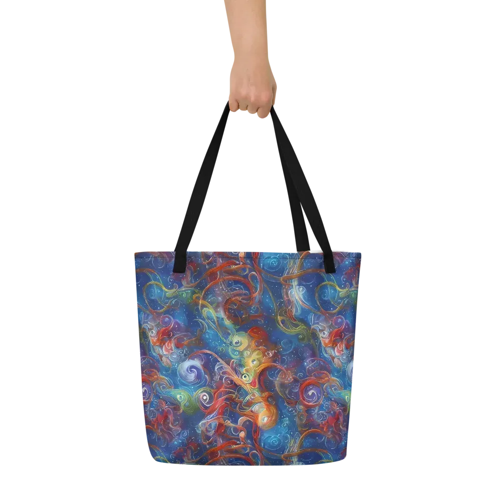 Galactic Whirlpool on Large Tote Bag W/ Pocket — Front