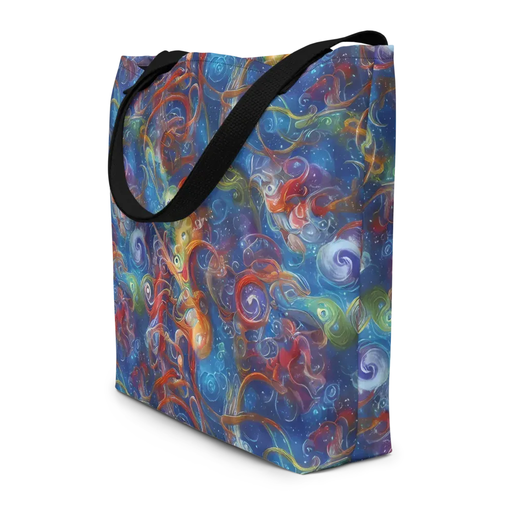 Galactic Whirlpool on Large Tote Bag W/ Pocket — Front