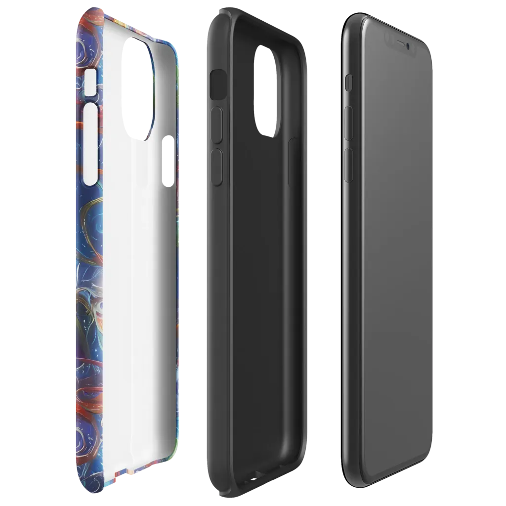 Galactic Whirlpool on Tough Case for iPhone® — Right