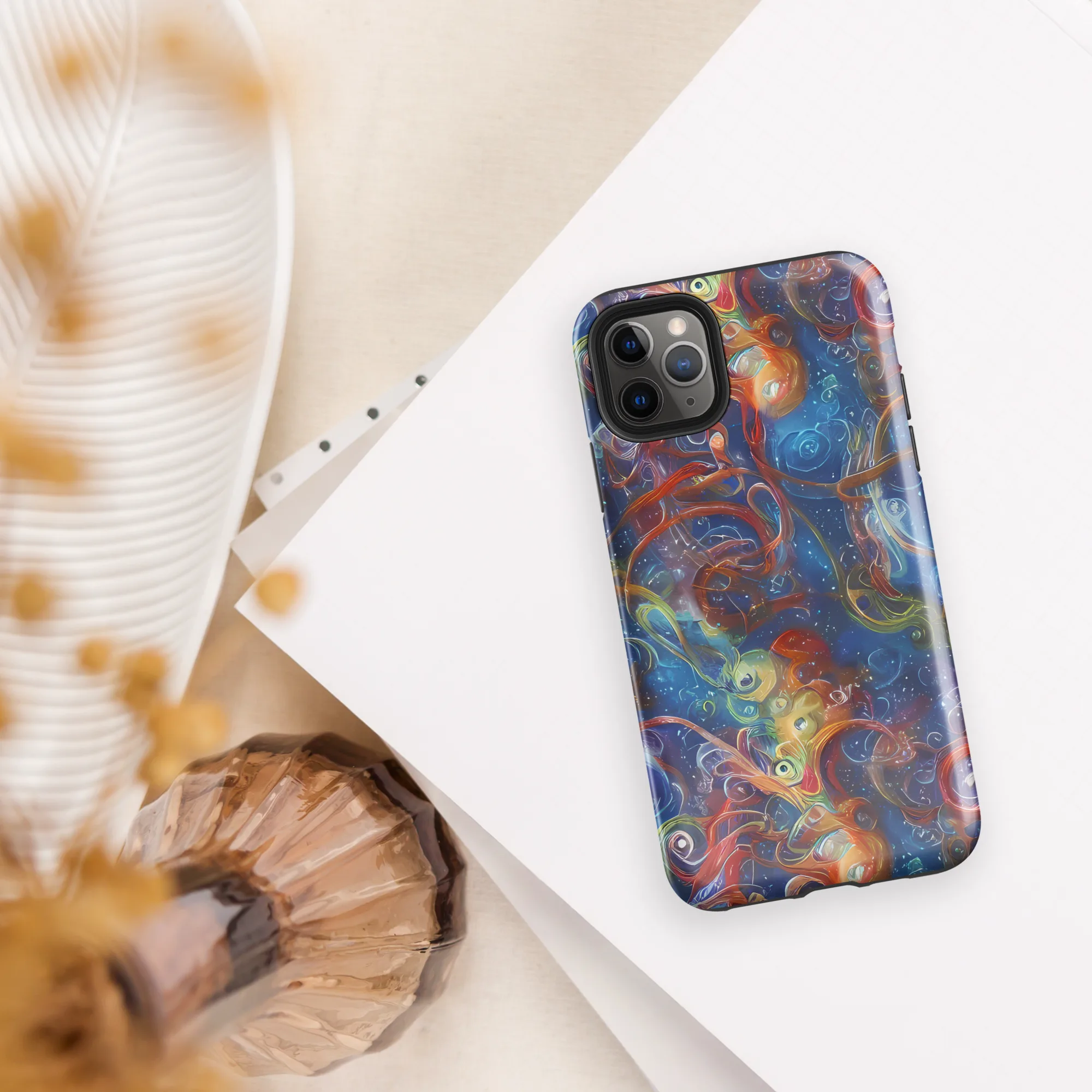 Galactic Whirlpool on Tough Case for iPhone® — Front