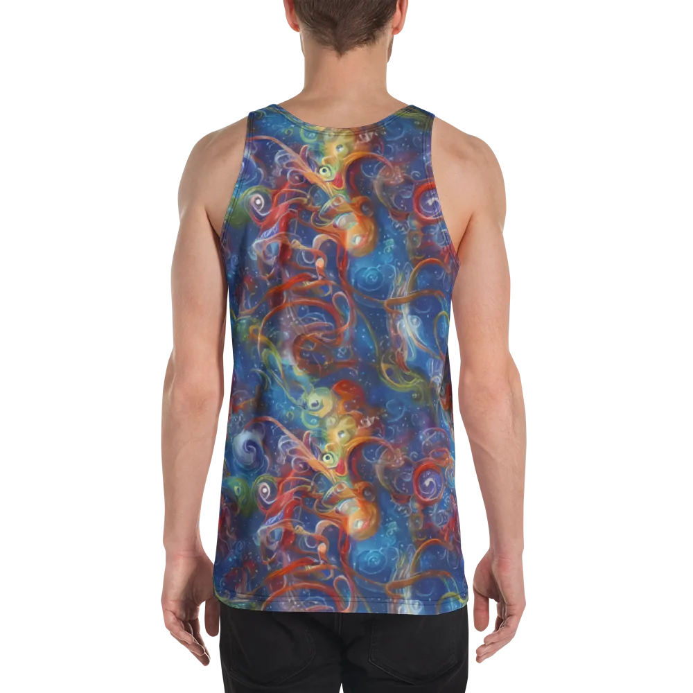 Galactic Whirlpool on Men's Tank Top — Back