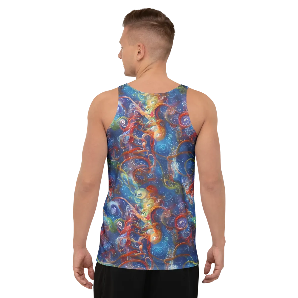 Galactic Whirlpool on Men's Tank Top — Back