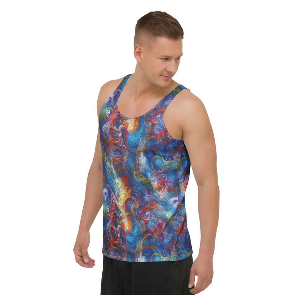 Galactic Whirlpool on Men's Tank Top — Left Front