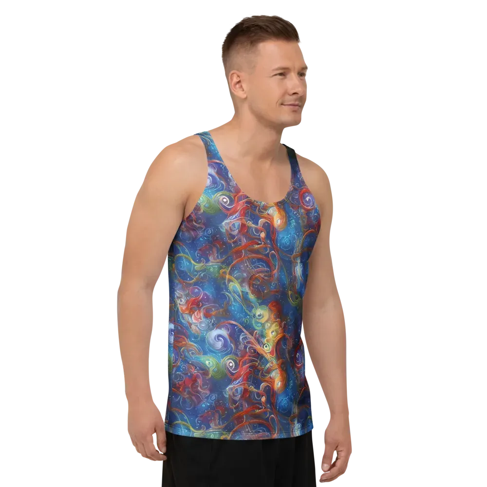Galactic Whirlpool on Men's Tank Top — Right Front