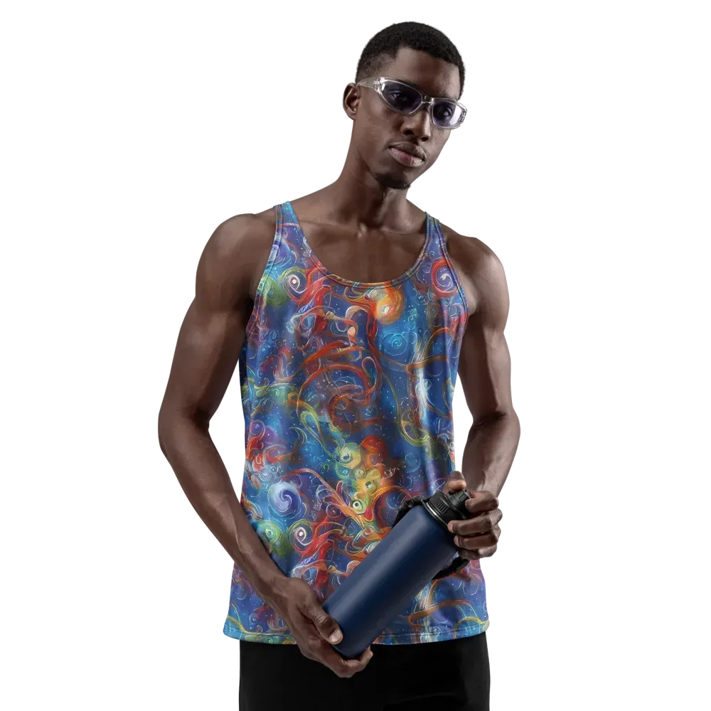 Galactic Whirlpool on Men's Tank Top — Front