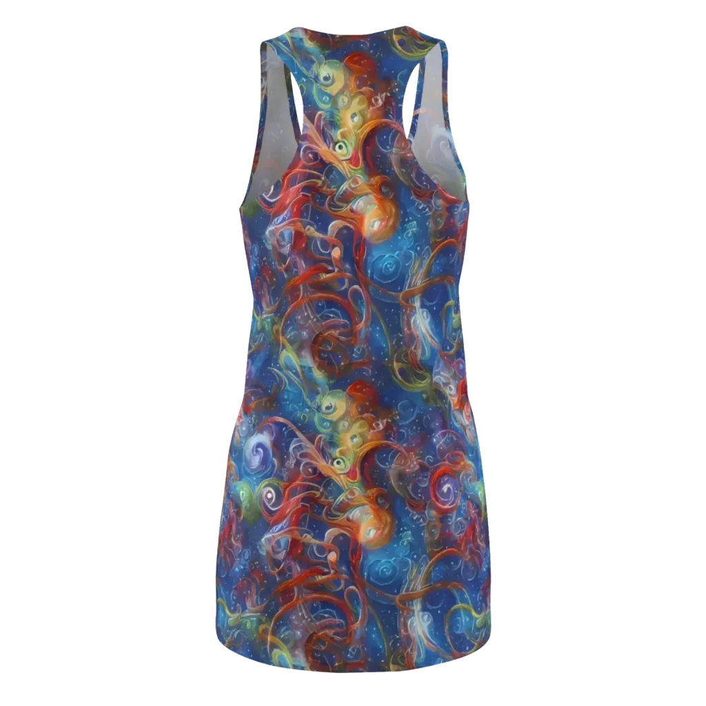 Galactic Whirlpool on Racerback Dress — Back