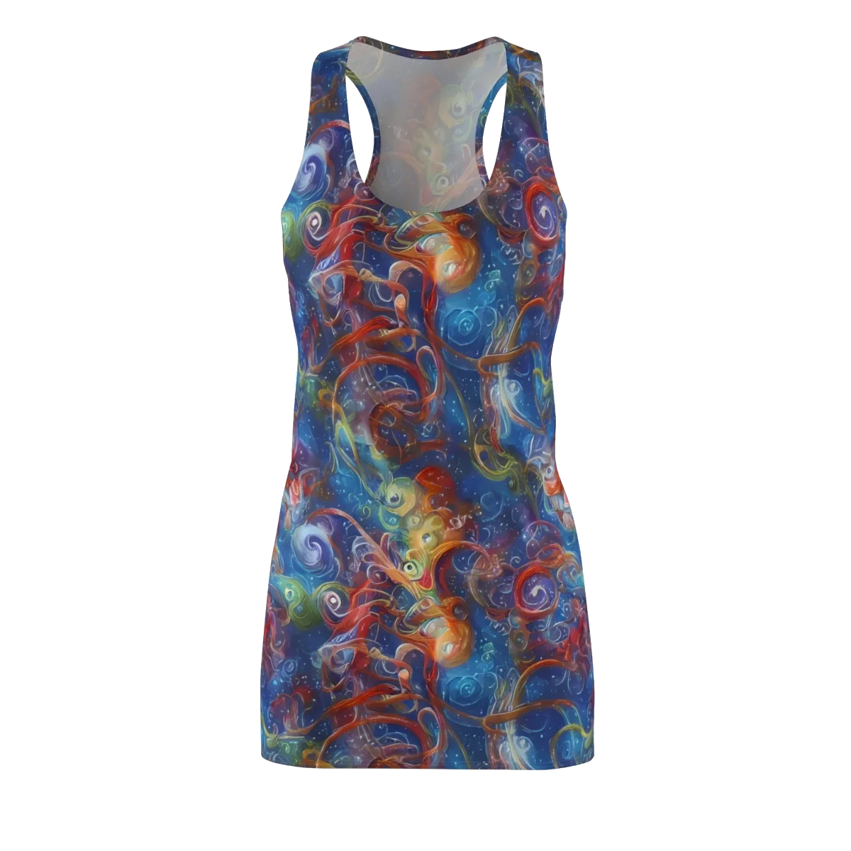 Galactic Whirlpool on Racerback Dress — Front
