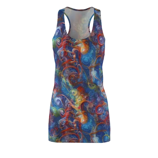 Galactic Whirlpool on a Racerback Dress