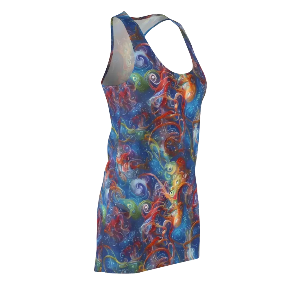 Galactic Whirlpool on Racerback Dress — Front Side