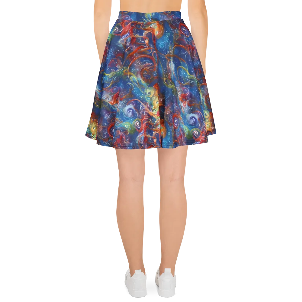 Galactic Whirlpool on Skater Skirt — Back