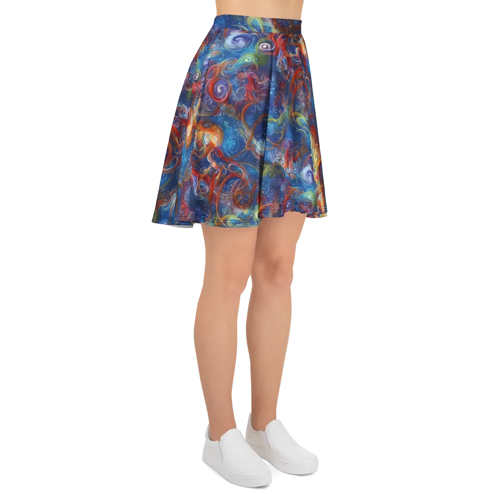 Galactic Whirlpool on Skater Skirt — Right