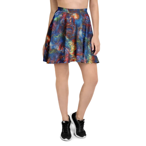 Galactic Whirlpool on a Skater Skirt