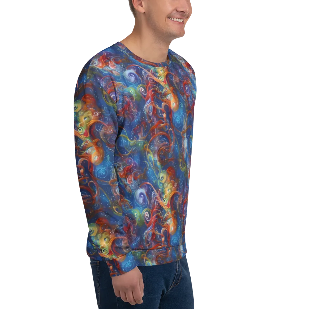 Galactic Whirlpool on Sweatshirt — Right Front