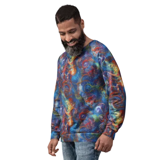 Galactic Whirlpool on a Sweatshirt