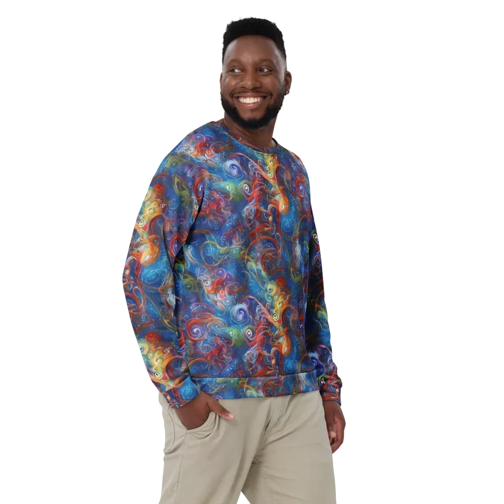 Galactic Whirlpool on Sweatshirt — Front