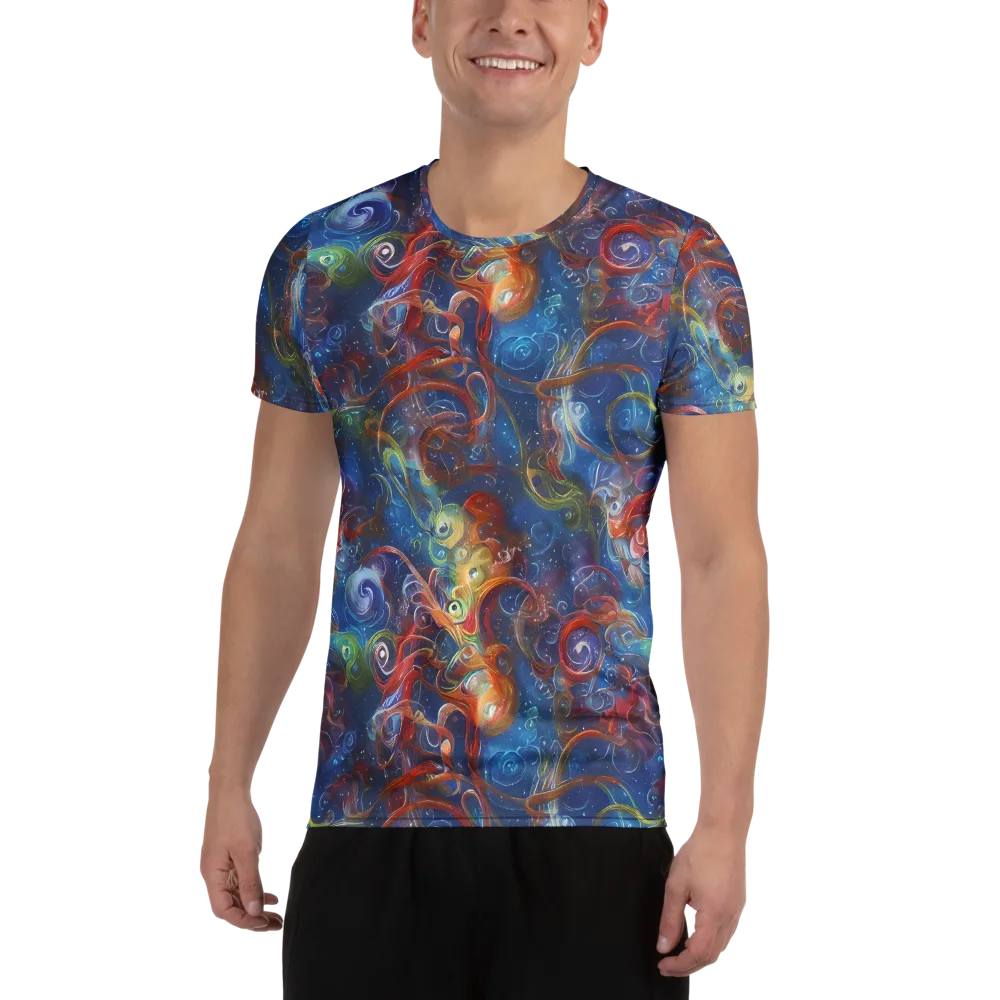 Galactic Whirlpool on Men's Athletic T-Shirt — Front