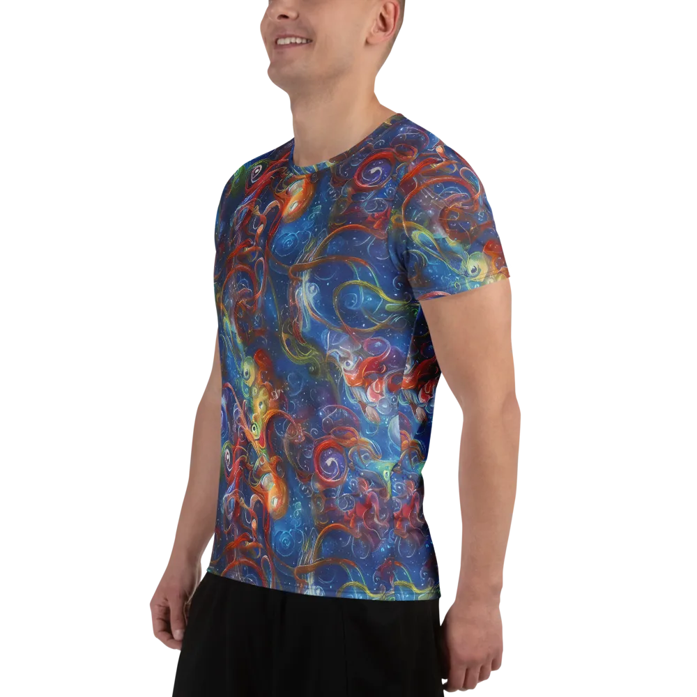 Galactic Whirlpool on Men's Athletic T-Shirt — Left
