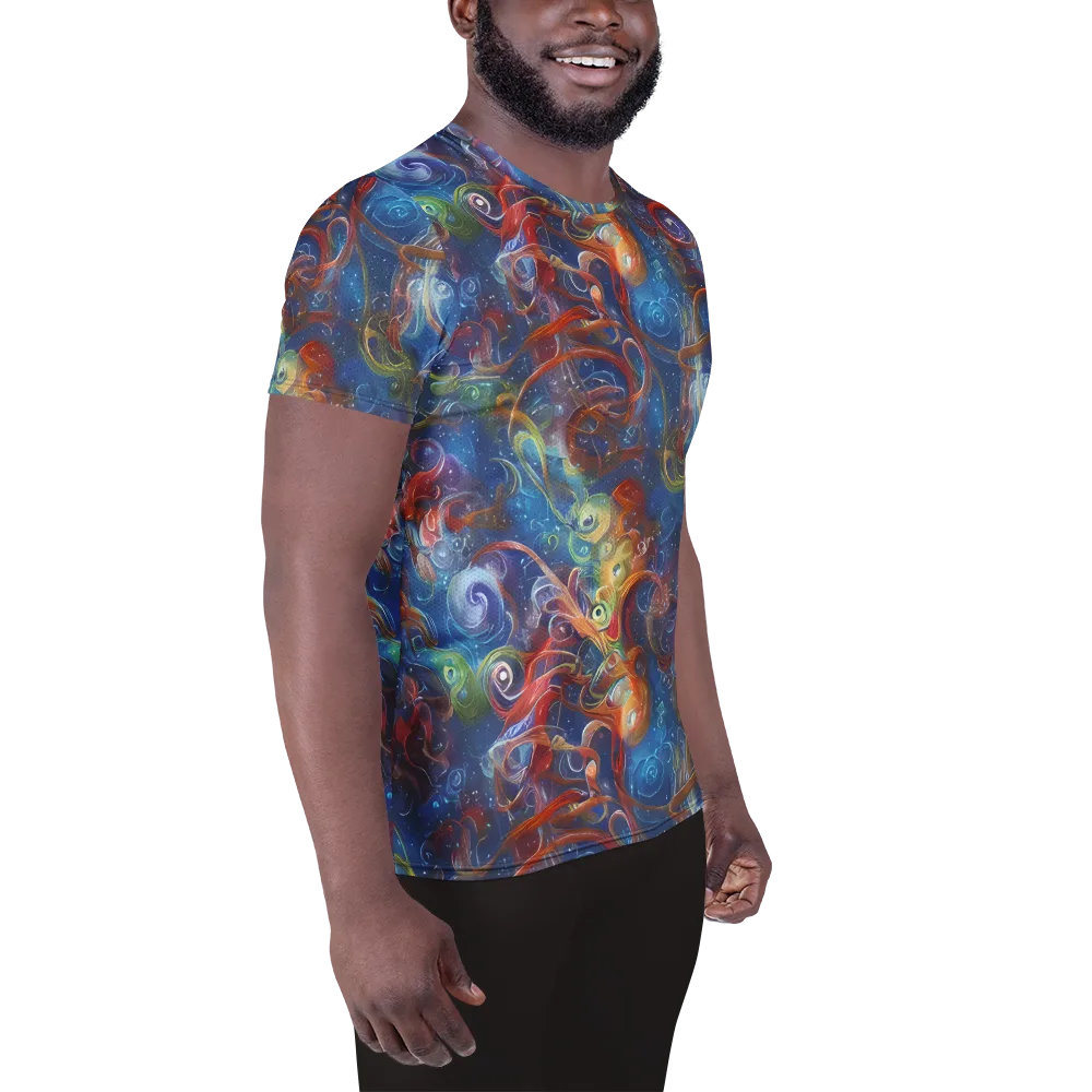 Galactic Whirlpool on Men's Athletic T-Shirt — Right
