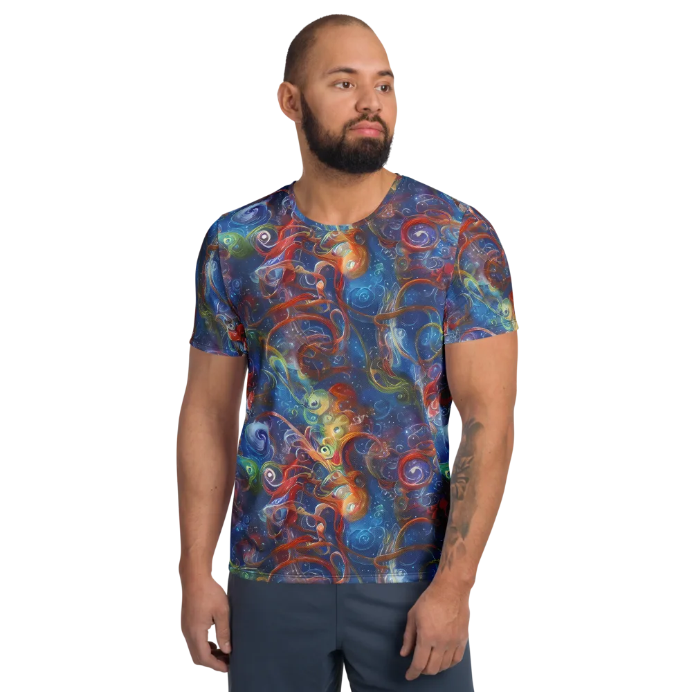 Galactic Whirlpool on Men's Athletic T-Shirt — Front