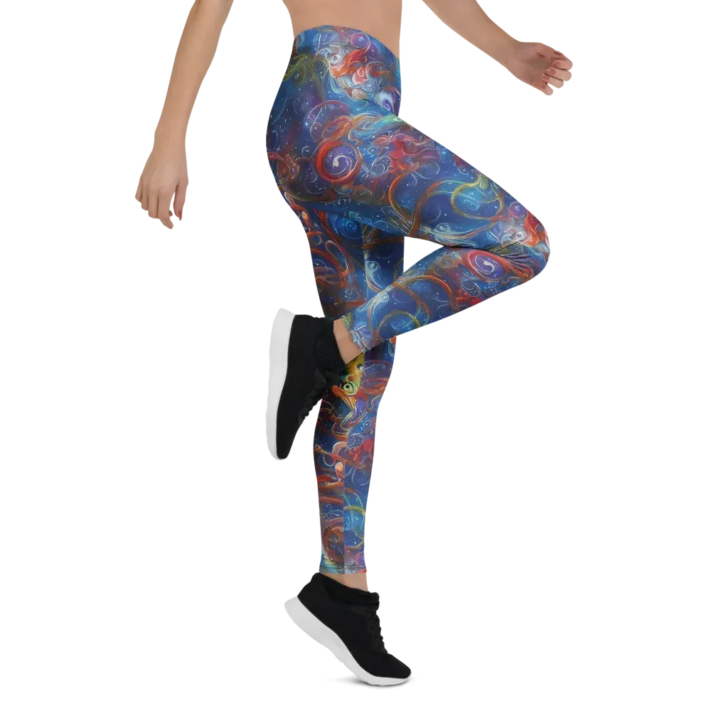 Galactic Whirlpool on Leggings — Right