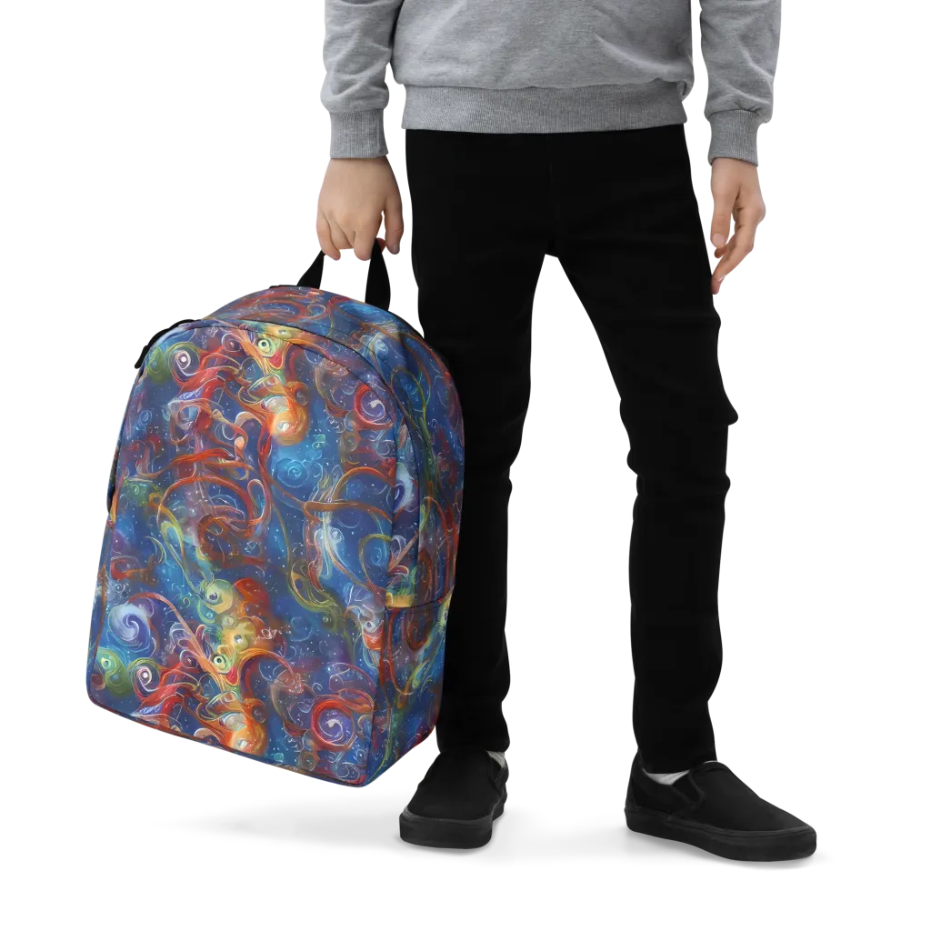 Galactic Whirlpool on Minimalist Backpack — Zoomed-in