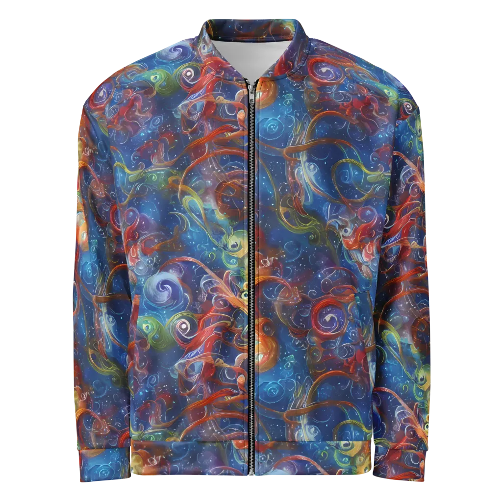 Galactic Whirlpool on Bomber Jacket — Front