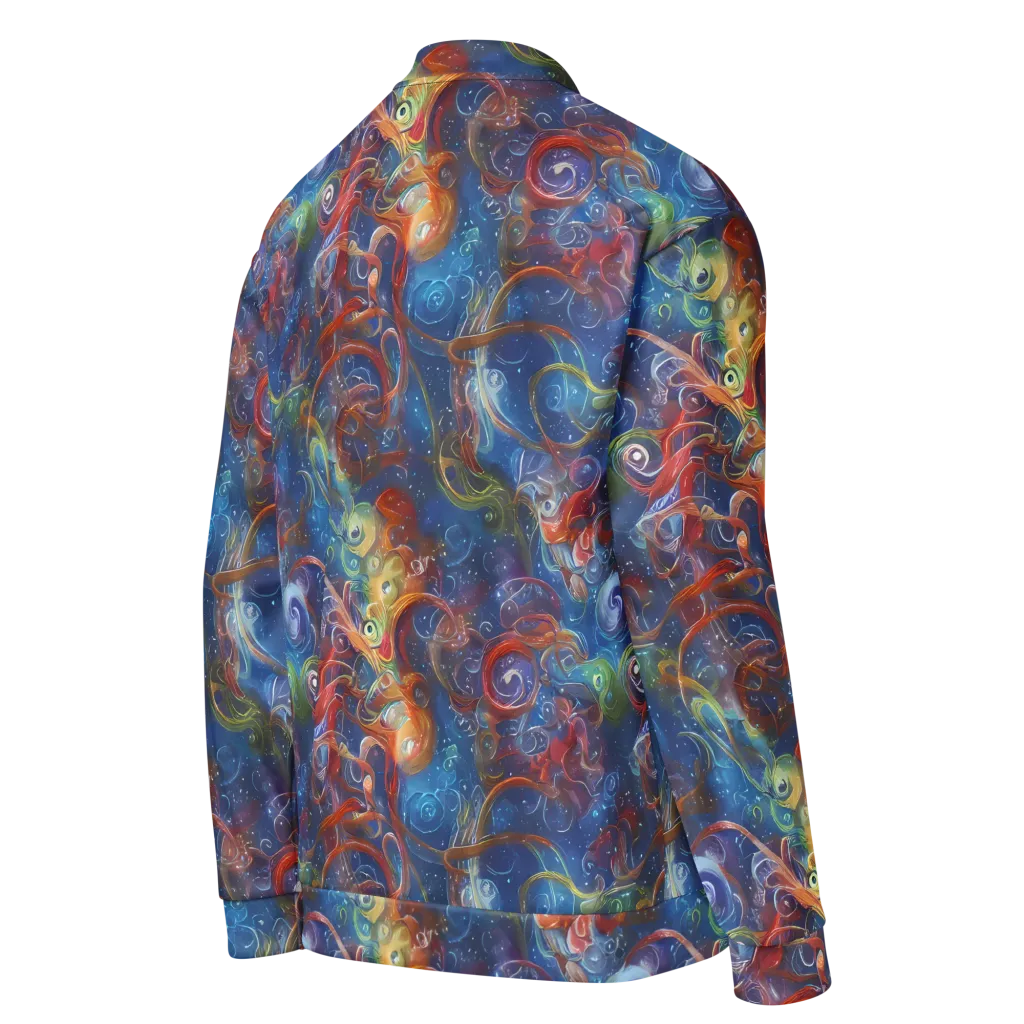 Galactic Whirlpool on Bomber Jacket — Right Back