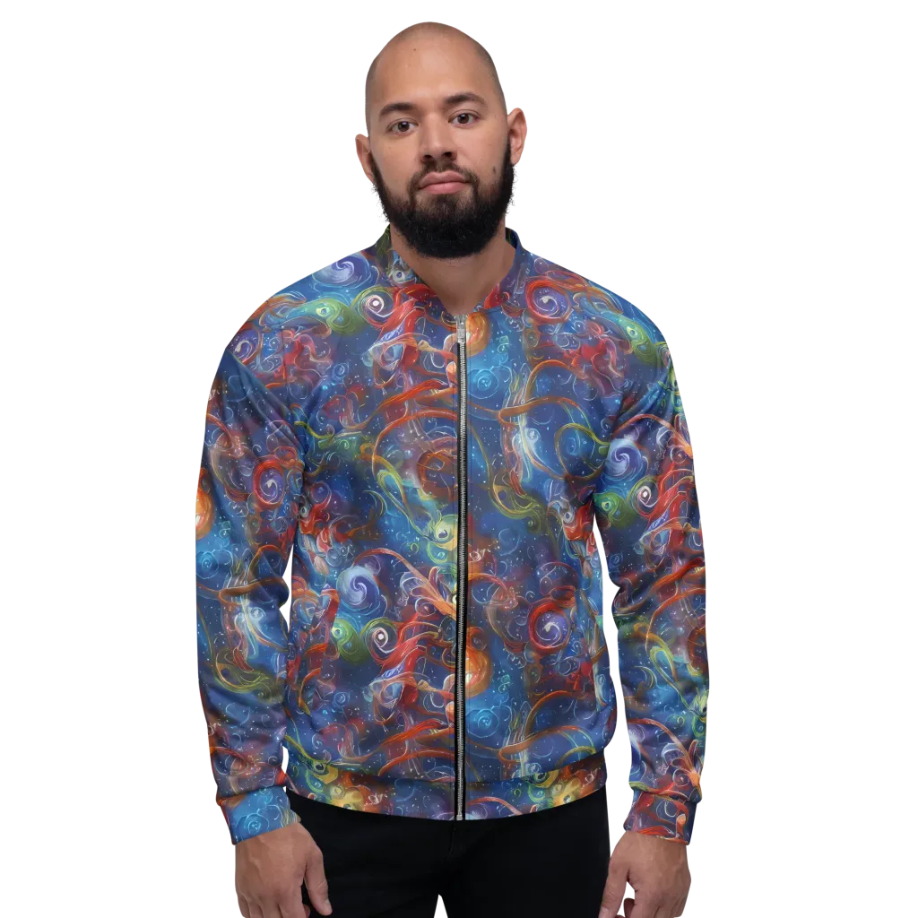 Galactic Whirlpool on Bomber Jacket — Front