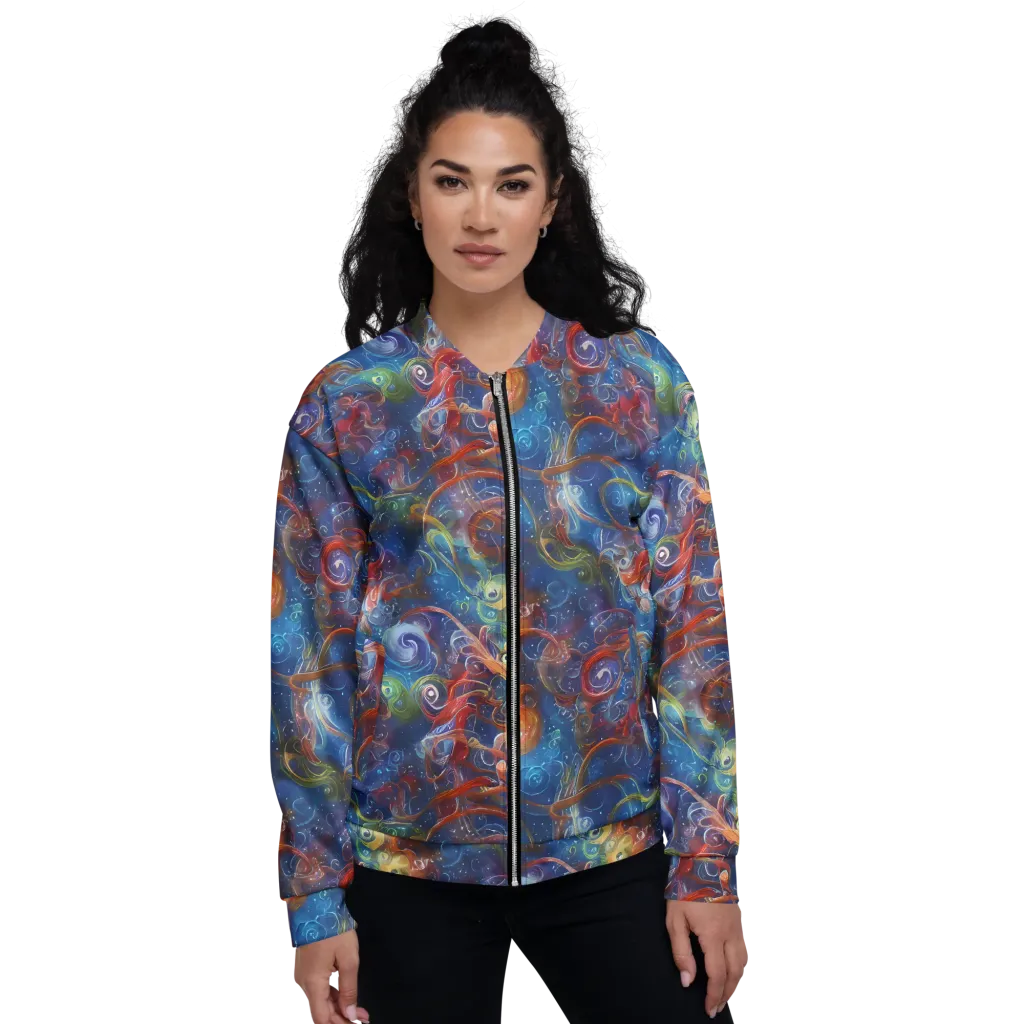 Galactic Whirlpool on Bomber Jacket — Front