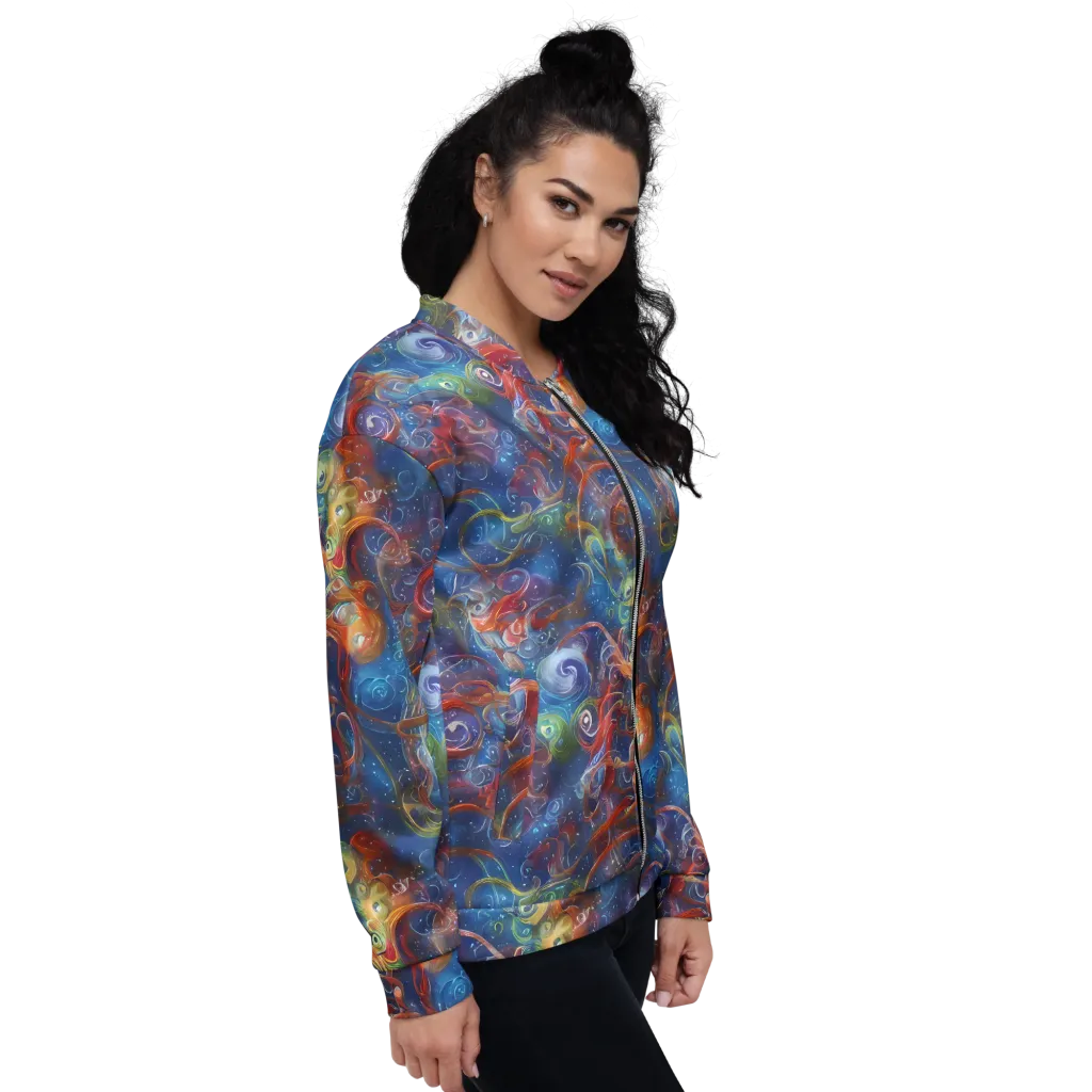 Galactic Whirlpool on Bomber Jacket — Right