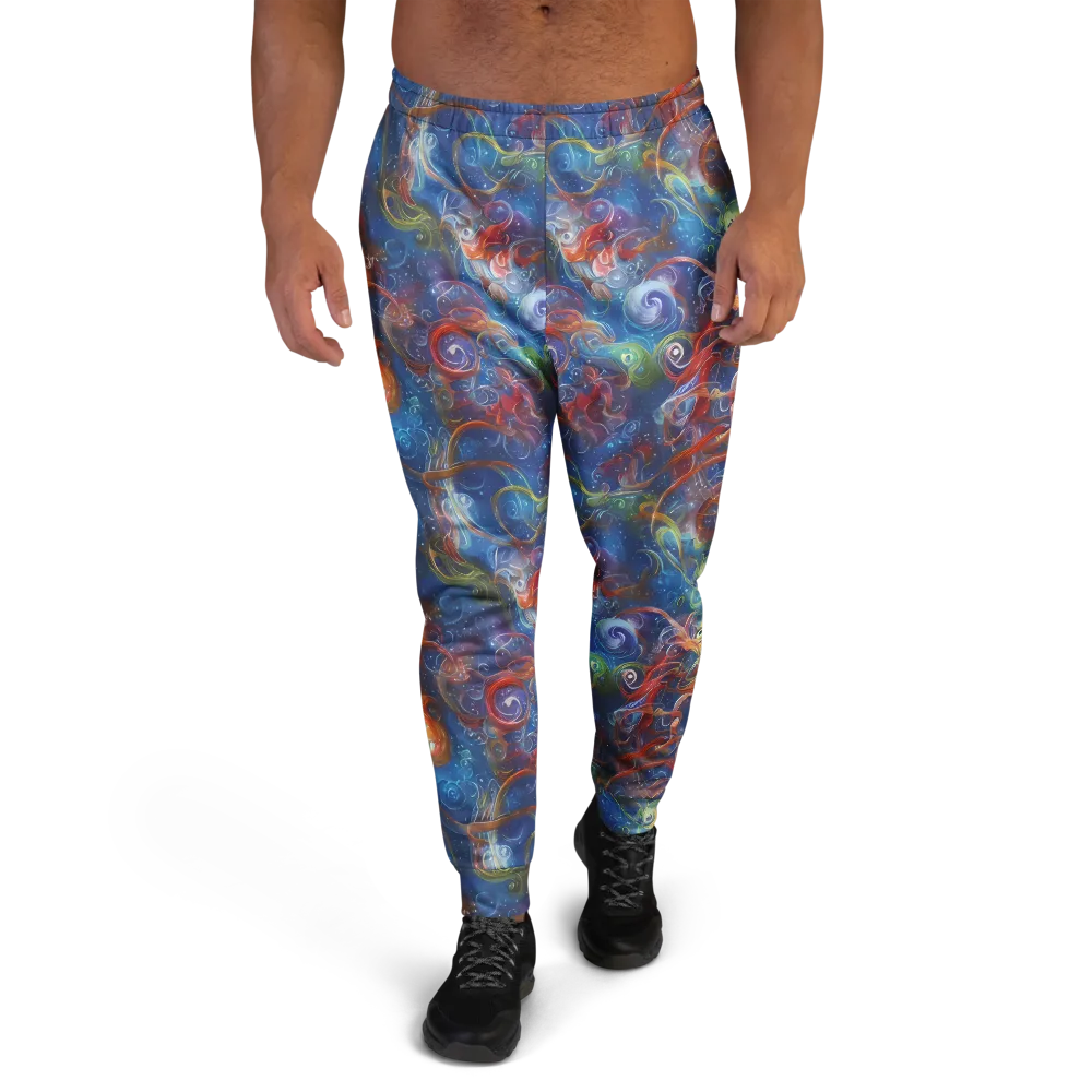 Galactic Whirlpool on Men's Joggers — Front