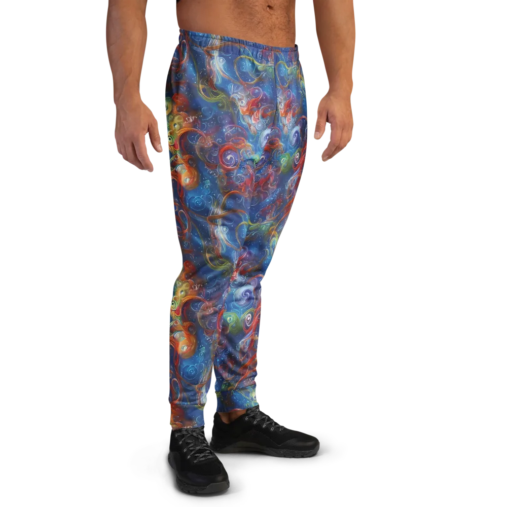 Galactic Whirlpool on Men's Joggers — Right