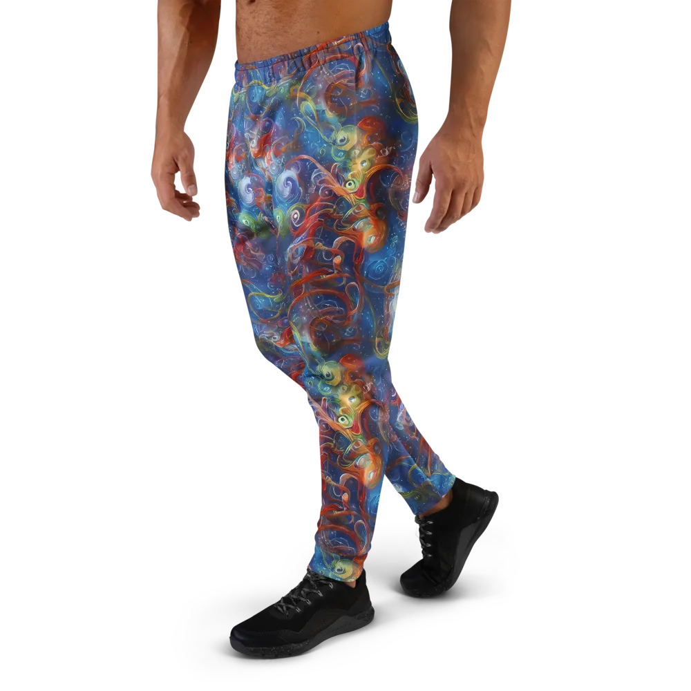 Galactic Whirlpool on Men's Joggers — Left