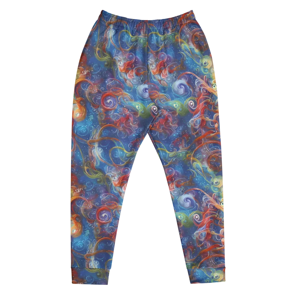 Galactic Whirlpool on Men's Joggers — Front