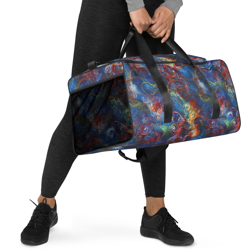 Galactic Whirlpool on Duffle Bag — Right Front