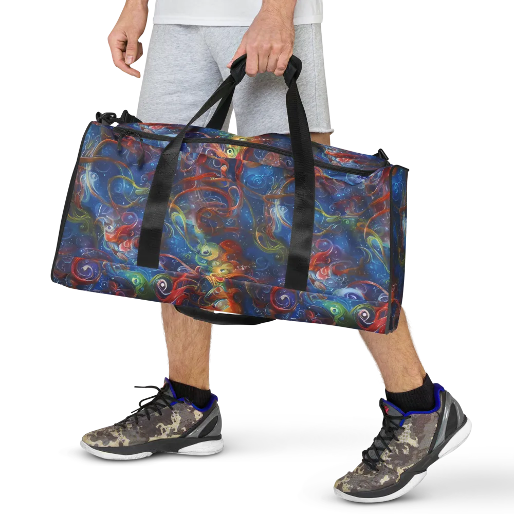 Galactic Whirlpool on Duffle Bag — Front