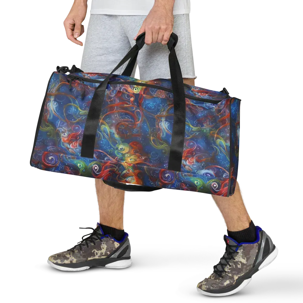 Galactic Whirlpool on Duffle Bag — Front