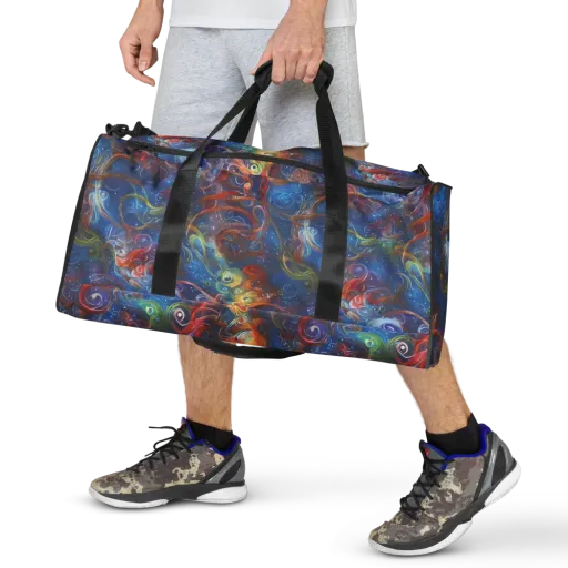 Galactic Whirlpool on a Duffle Bag