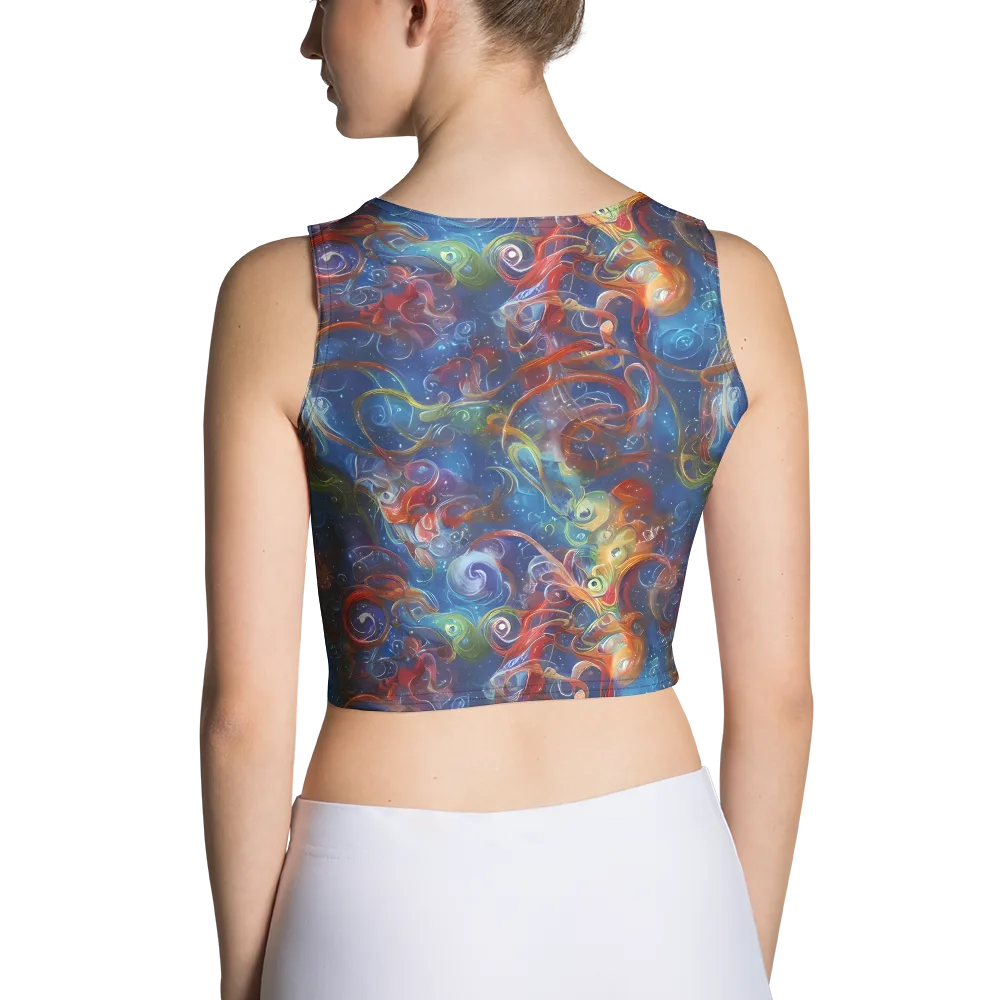 Galactic Whirlpool on Crop Top — Back