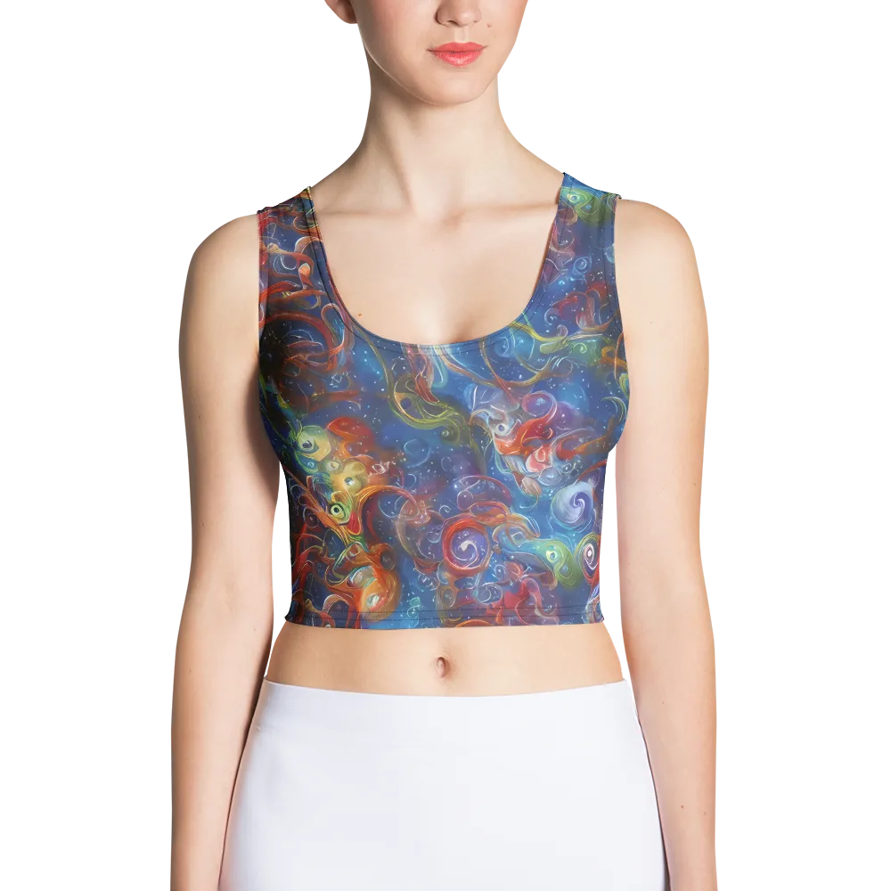 Galactic Whirlpool on Crop Top — Front