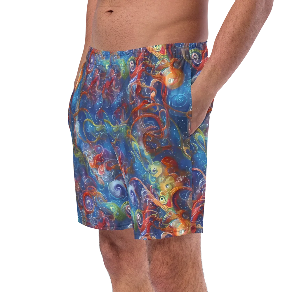 Galactic Whirlpool on Swim Trunks — Left Front