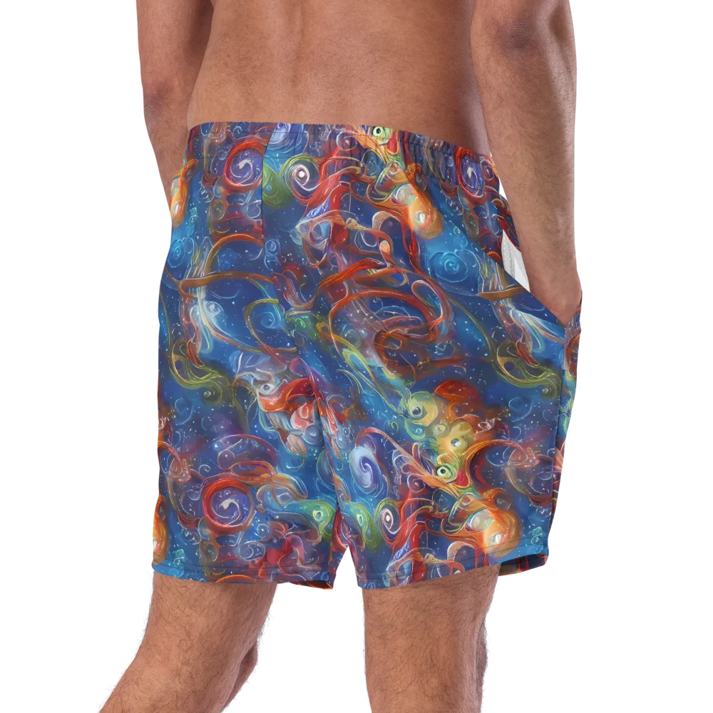 Galactic Whirlpool on Swim Trunks — Right Back