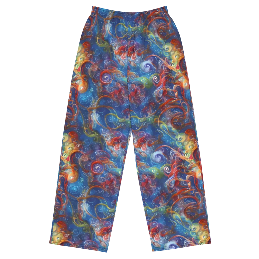 Galactic Whirlpool on Wide-Leg Pants — Front