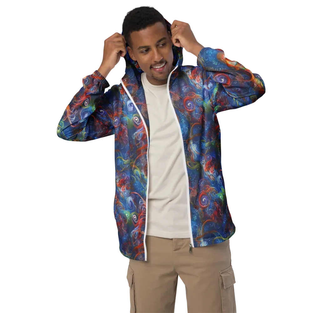 Galactic Whirlpool on Men's Windbreaker — Front