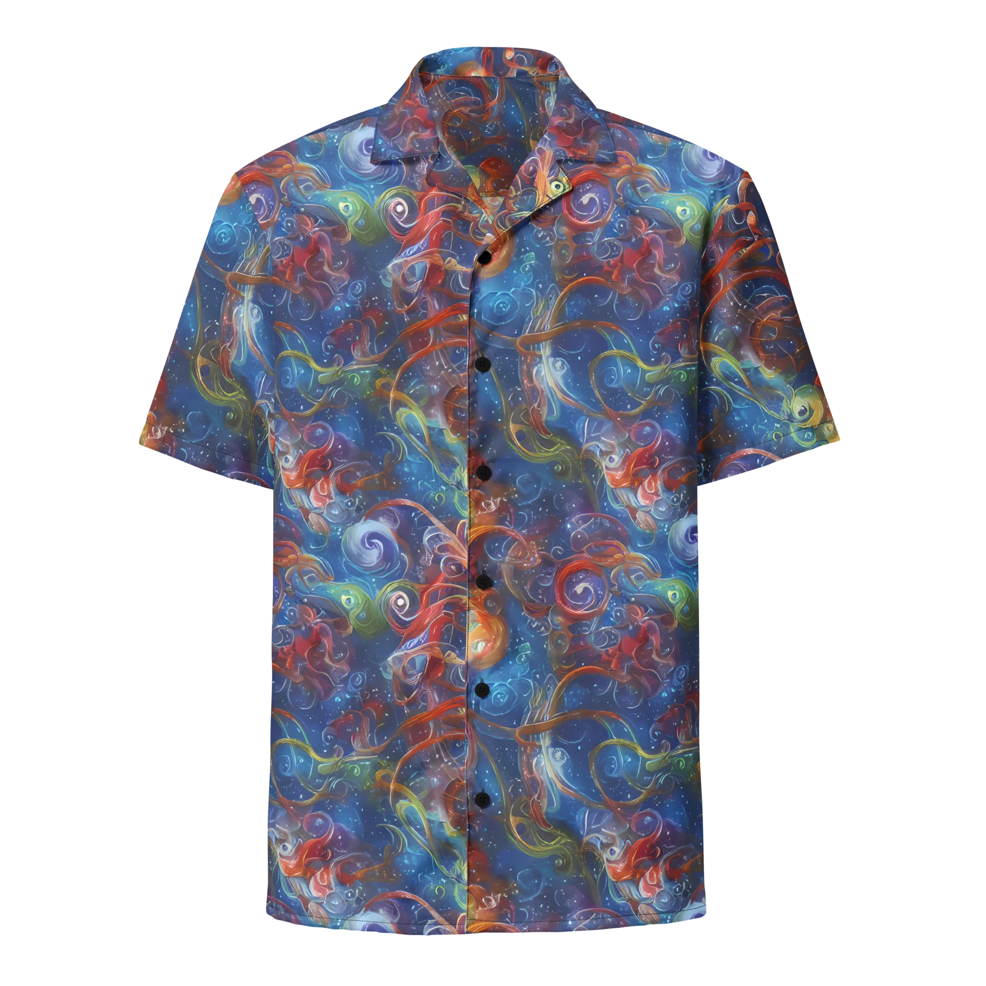 Galactic Whirlpool on Button Shirt — Front