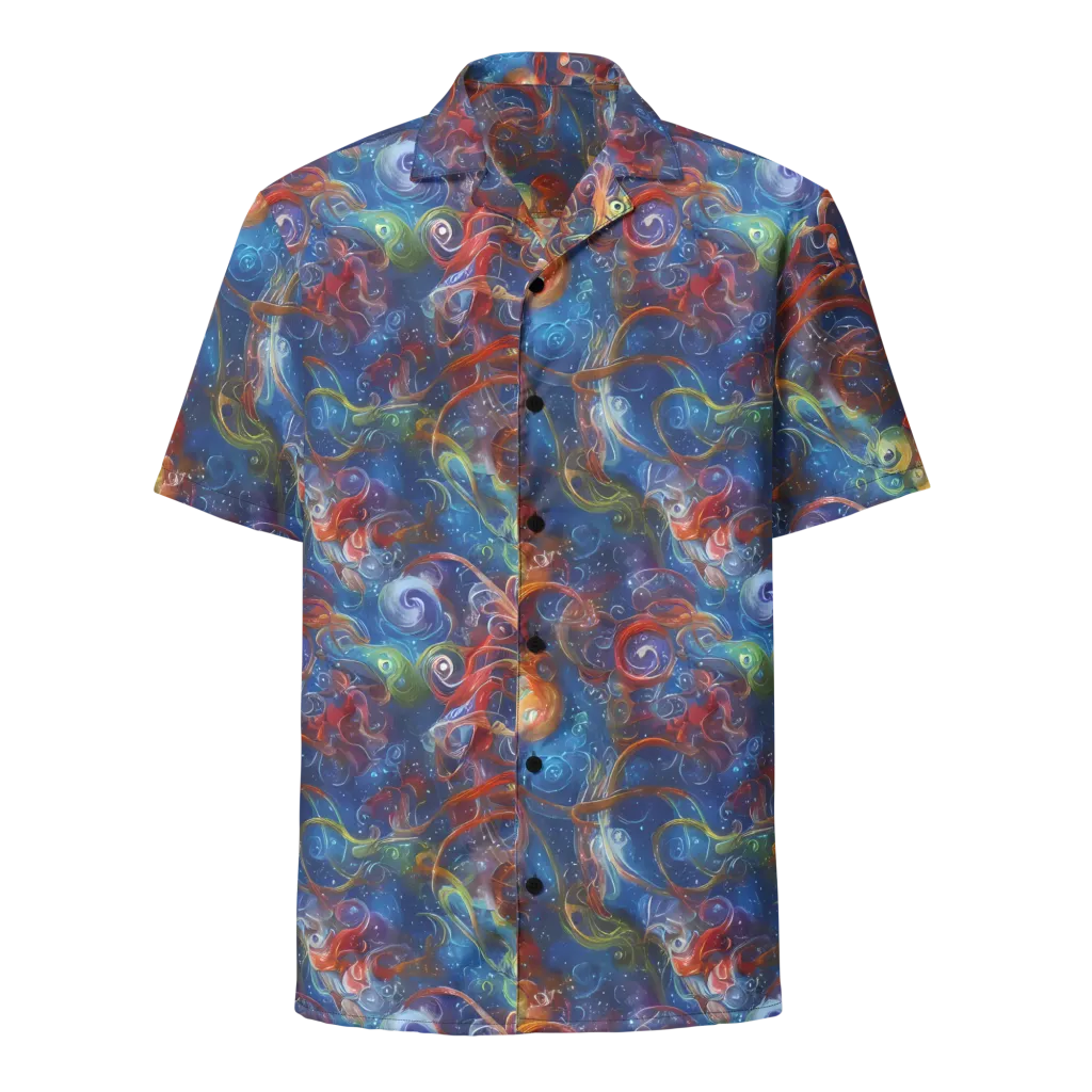 Galactic Whirlpool on Button Shirt — Front