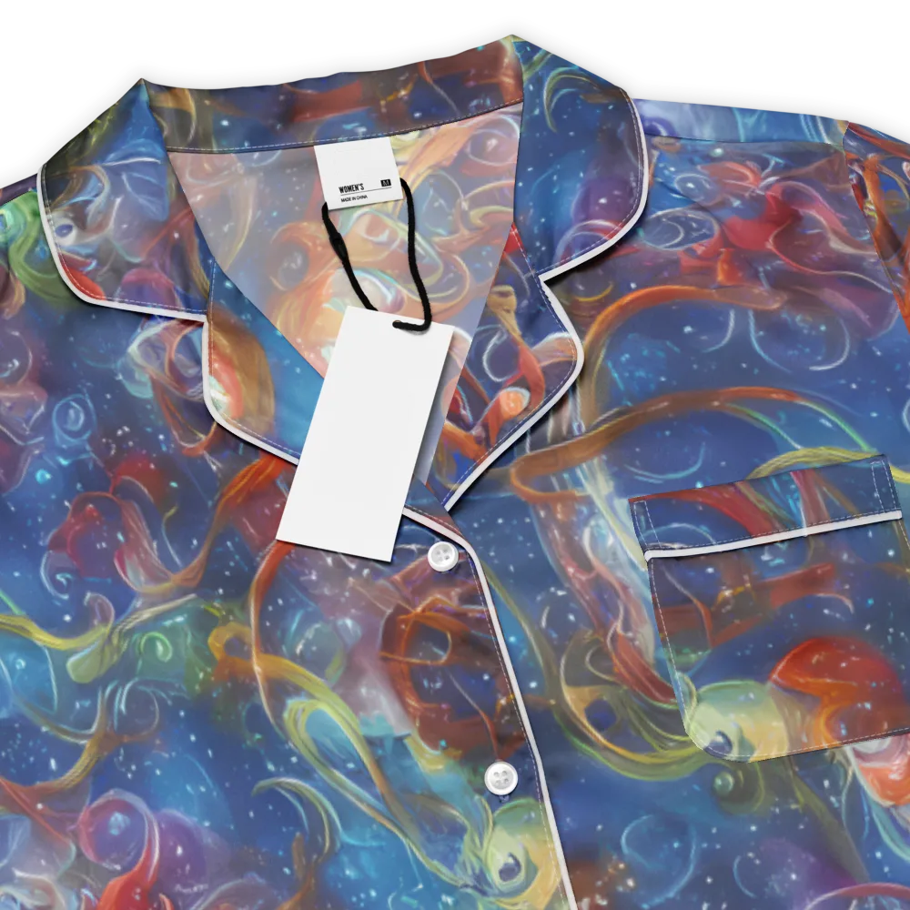 Galactic Whirlpool on Women's Short Sleeve Pajama Top — Product details