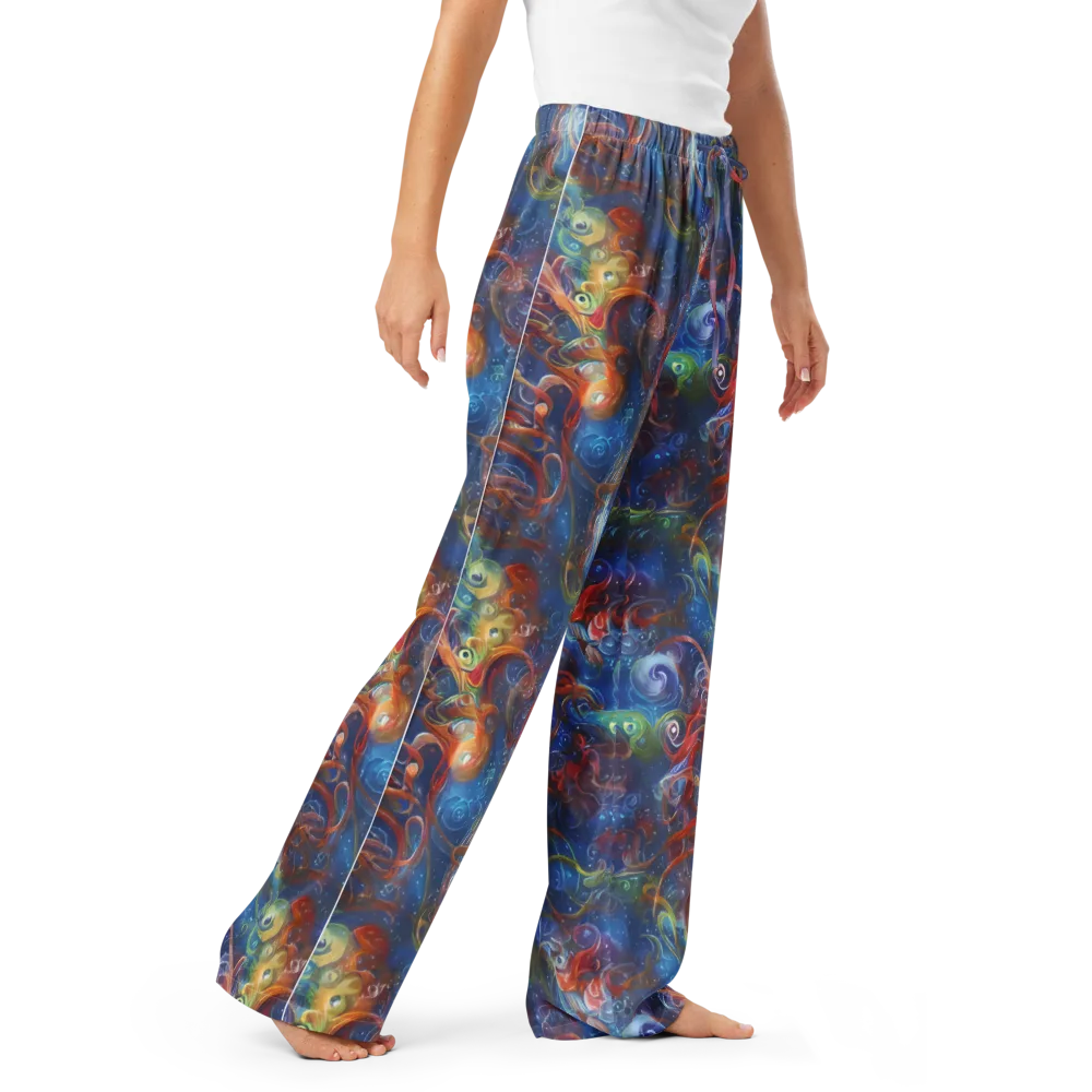 Galactic Whirlpool on Women's Pajama Pants — Right Front