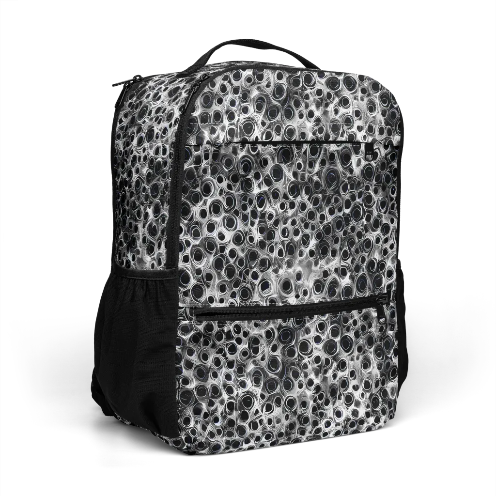 Liquid Metal Maze on Utility Backpack — Right Front