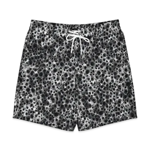 Liquid Metal Maze on a Men's Board Shorts